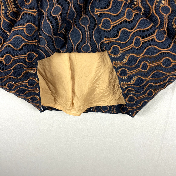 Piazza Sempione Wool Sheath Dress Womens 44 8 Blue Crochet Made in Italy Classic - Picture 6 of 15